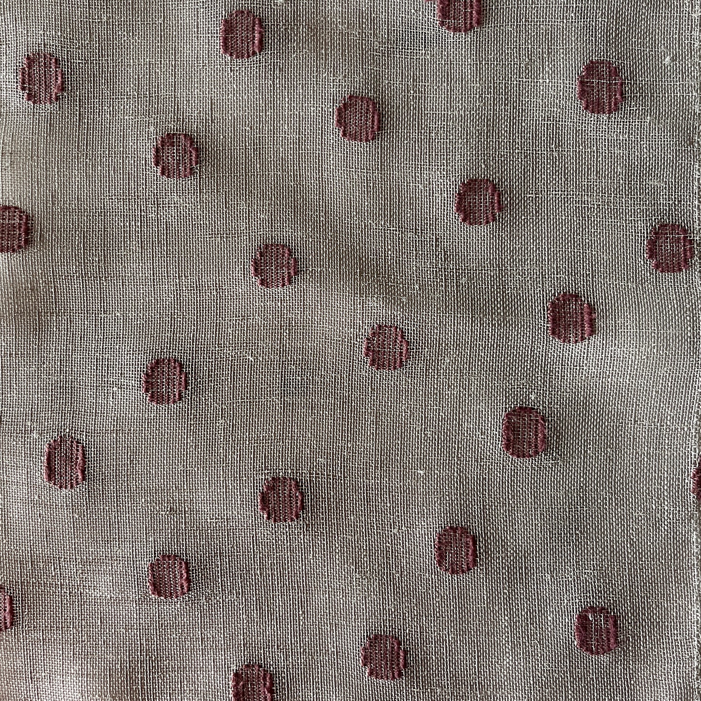 Polka Dot Wide-Width Sheer Fabric - Grape/Grape Dots Colorway