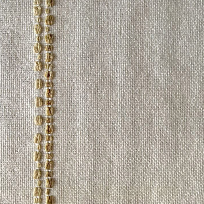 Tribal Stripe Upholstery Fabric - White Colorway