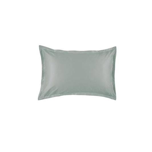 520-Thread-Count Sateen Flanged Pillowcases in Classic Green (Set of Two)