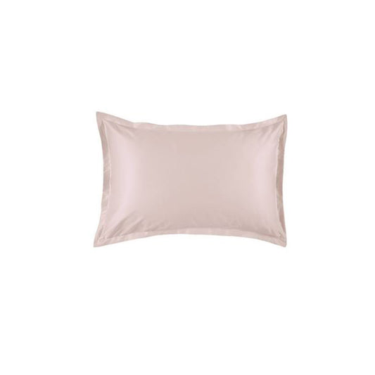 520-Thread-Count Sateen Flanged Pillowcases in Nude Pink (Set of Two)