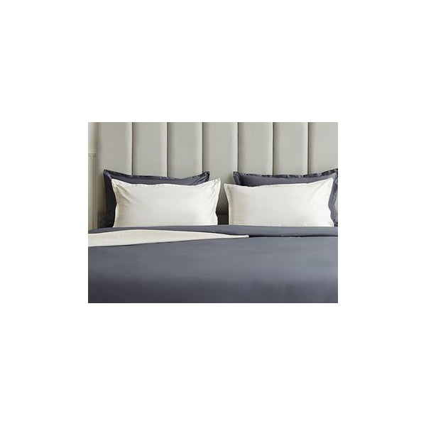 520-Thread-Count Sateen Bedding + Duvet Cover Set in Shadow Gray (4-Piece Set)