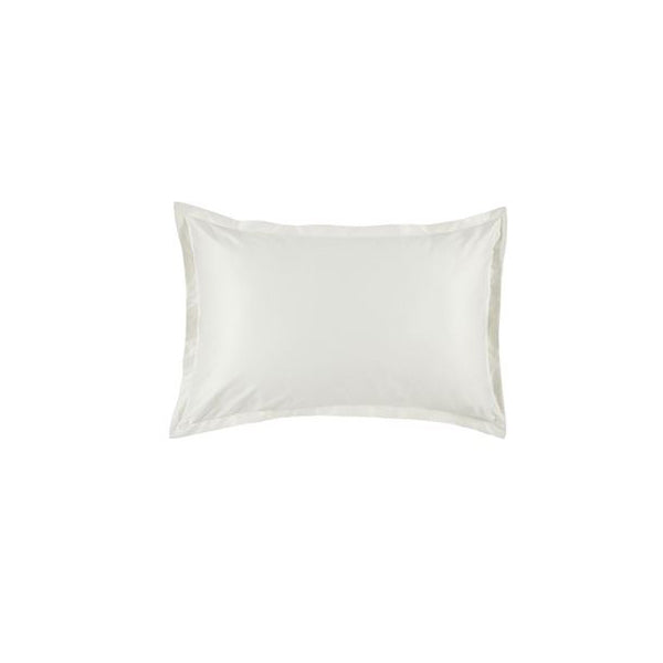 520-Thread-Count Sateen Flanged Pillowcases in Soft White (Set of Two)