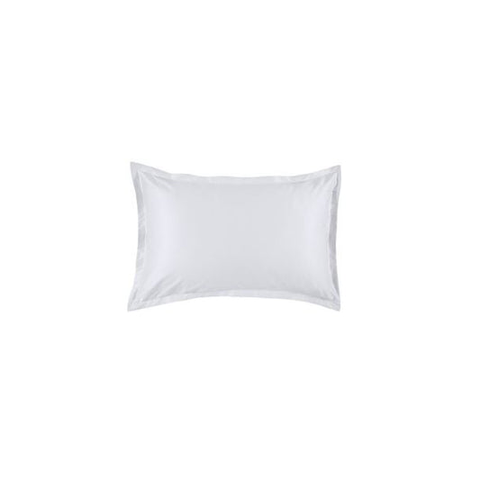 520-Thread-Count Sateen Flanged Pillowcases in White (Set of Two)