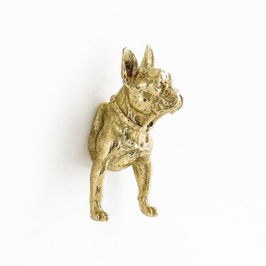 Polished Brass Bulldog Cabinet Knob