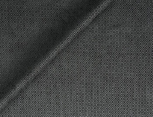 Diamond Weave Upholstery Fabric - Black Colorway