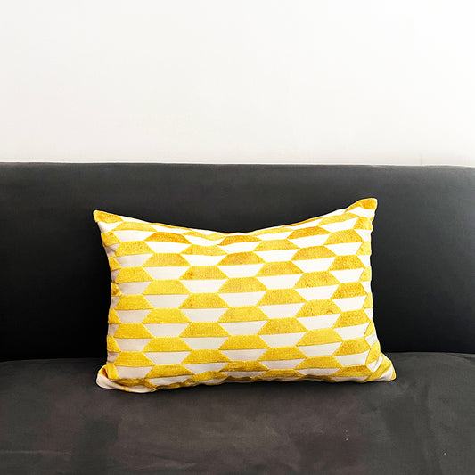 18"x12" Jim Thompson Marquise Throw Pillow Cover - Goldenrod Colorway (Single-Sided)