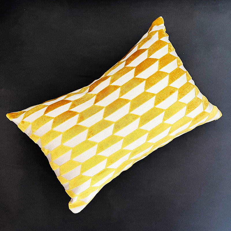 18"x12" Jim Thompson Marquise Throw Pillow Cover - Goldenrod Colorway (Single-Sided)