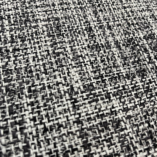 Heavy-Duty Flatweave Canvas Upholstery Fabric - Black Colorway