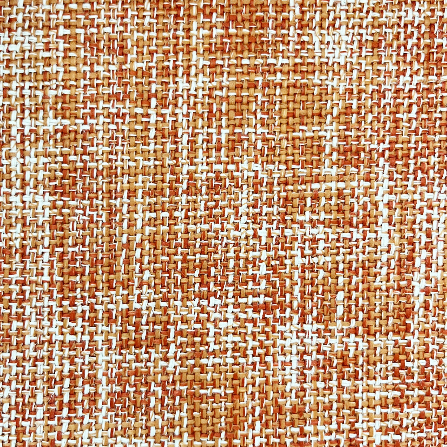 Heavy-Duty Flatweave Canvas Upholstery Fabric - Tangerine Colorway