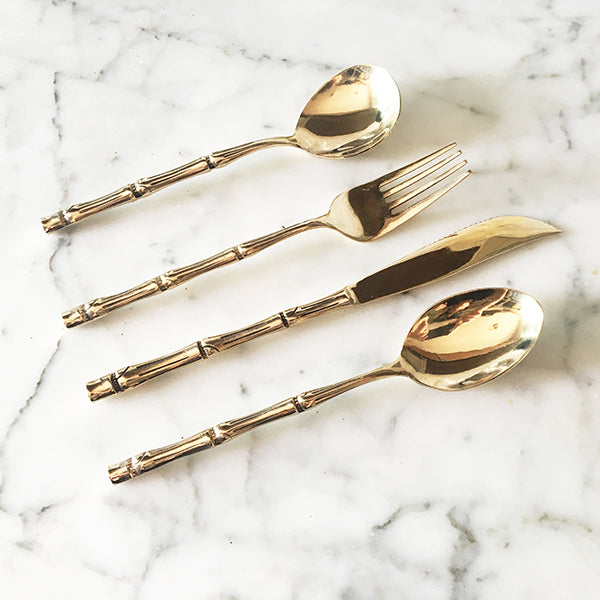 solid brass utensil set