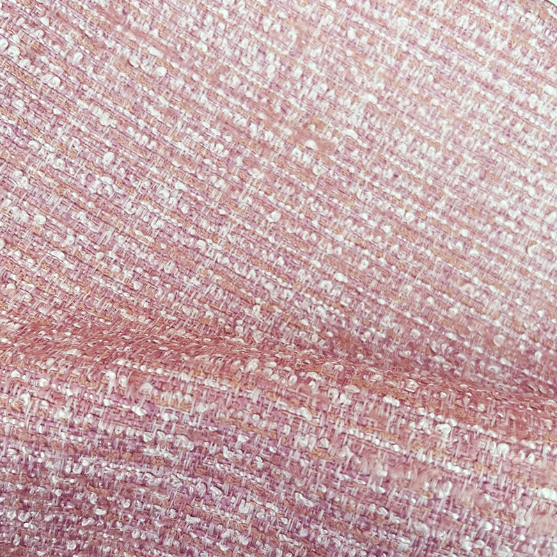 baby pink tweed upholstery fabric