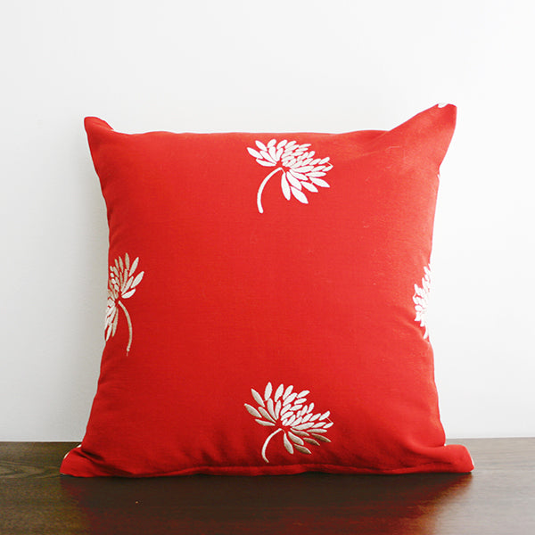 Romo Fabrics red pillow cover