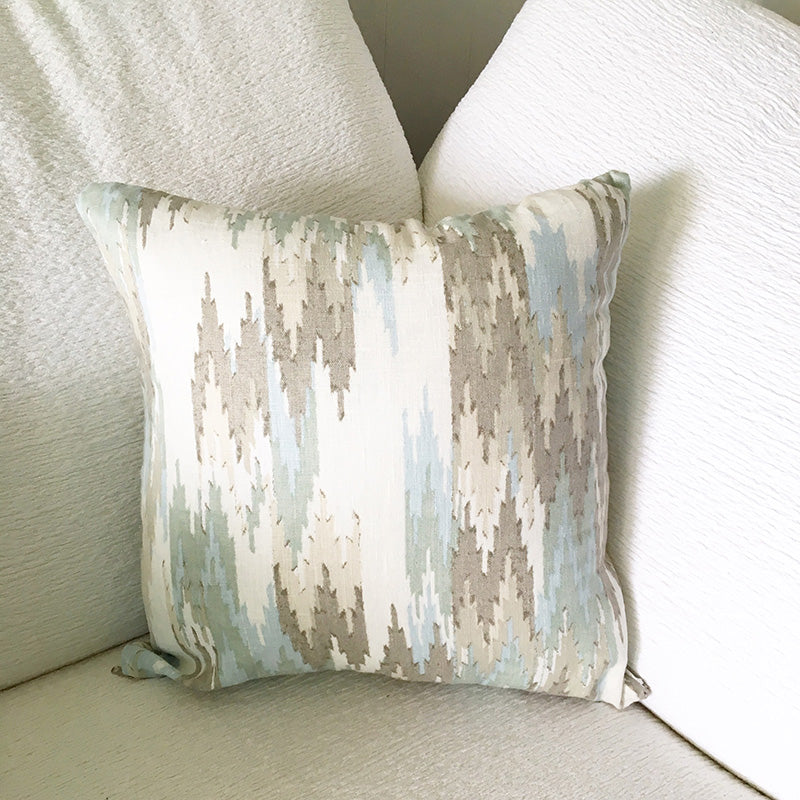 Jim Thompson No.9 Thika Throw Pillow Cover - Mineral Sky Colorway