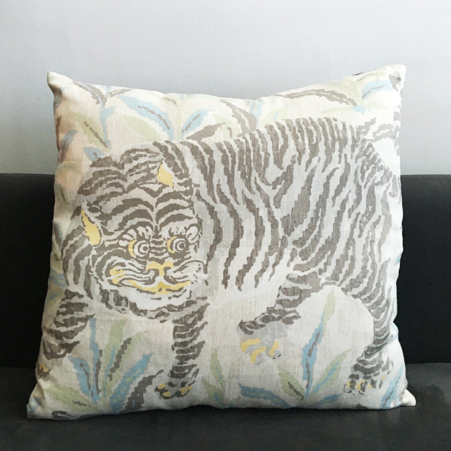 22"x22" Jim Thompson Tiger Tiger Throw Pillow Cover - Marble Colorway (Single-Sided)