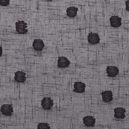 Polka Dot Wide-Width Sheer Fabric - Black/Black Dots Colorway