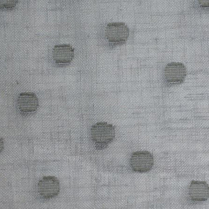 Polka Dot Wide-Width Sheer Fabric - Gray/Gray Dots Colorway