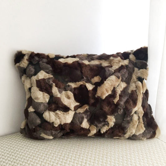 18"x12" Ultra Soft Faux Fur Throw Pillow Cover