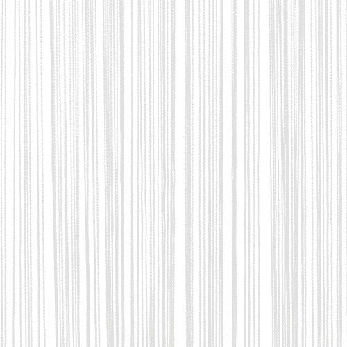 36"x108" Extra Long Fine String Curtain / Fringe Room Divider - White Colorway