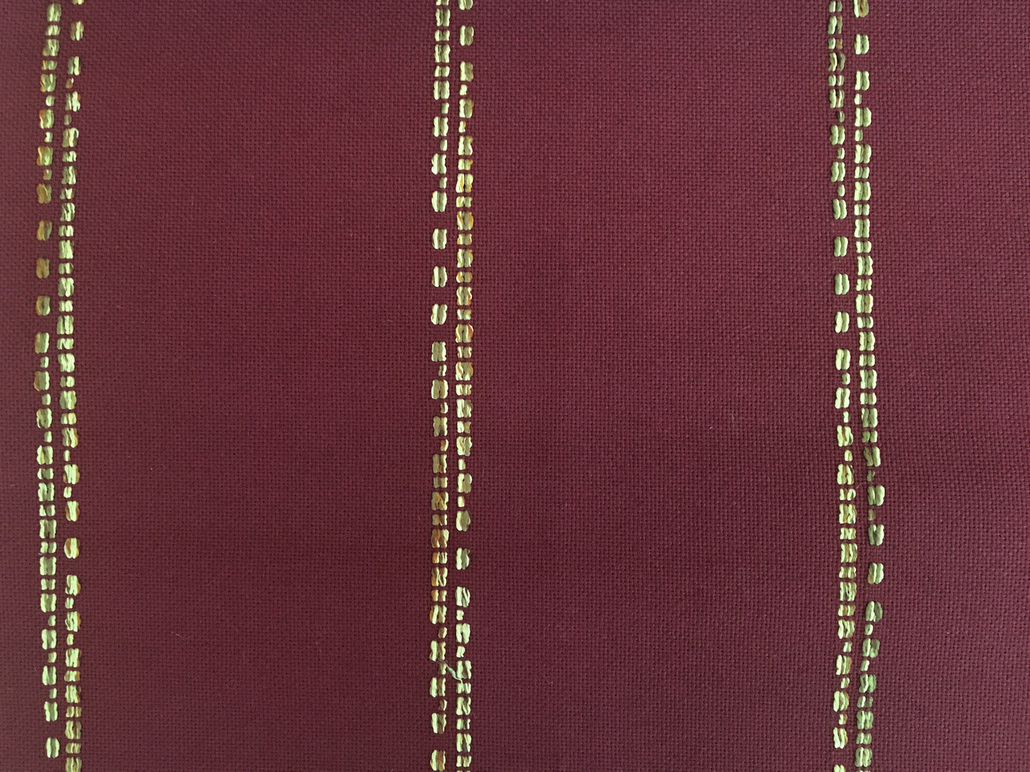 Tribal Stripe Upholstery Fabric - Burgundy Colorway