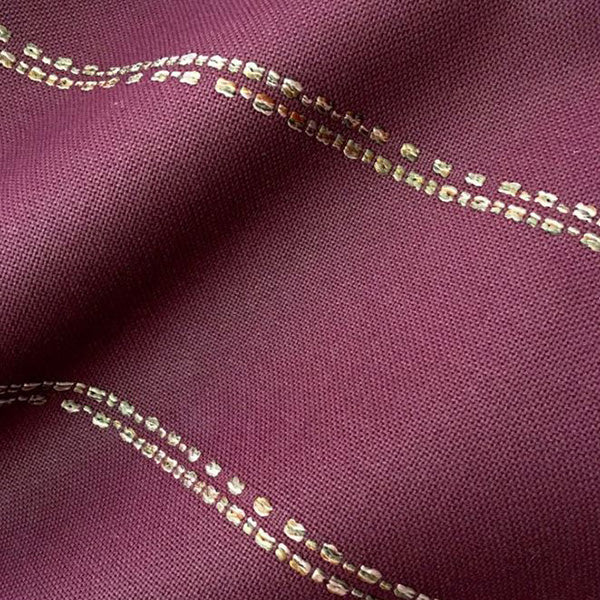 Tribal Stripe Upholstery Fabric - Burgundy Colorway